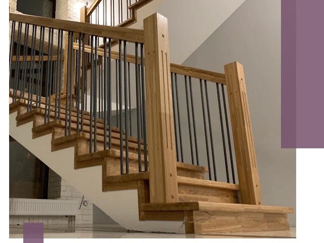 Реставрация деревянных и металлических лестниц в Нурлате