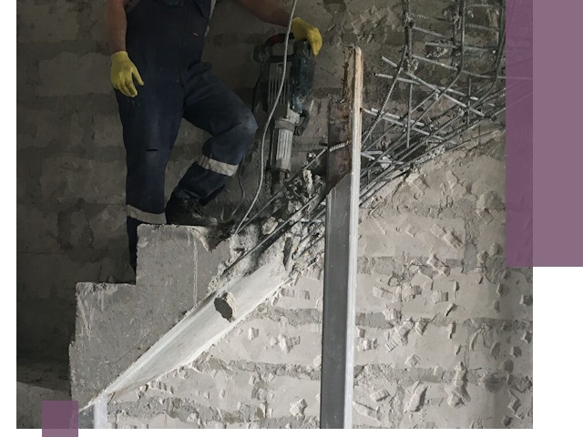 Демонтаж металлических и бетонных лестниц в Нурлате
