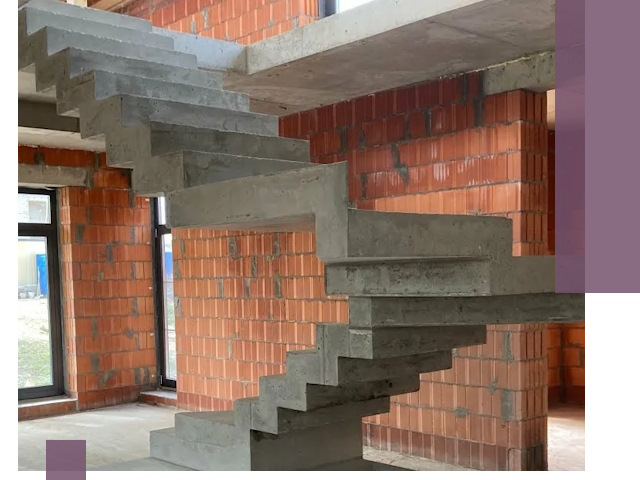 Изготовление бетонных лестниц под ключ в Нурлате