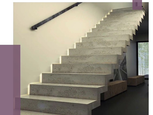 Облицовка бетонных лестниц в Нурлате от 4692 руб/м2 