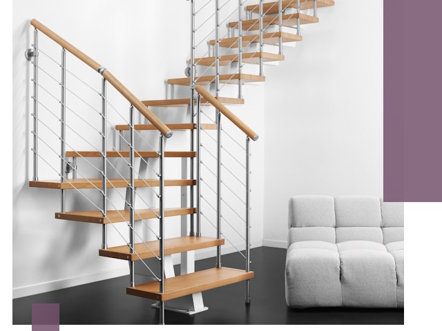 Модульные лестницы под ключ в Нурлате — монтаж и изготовление