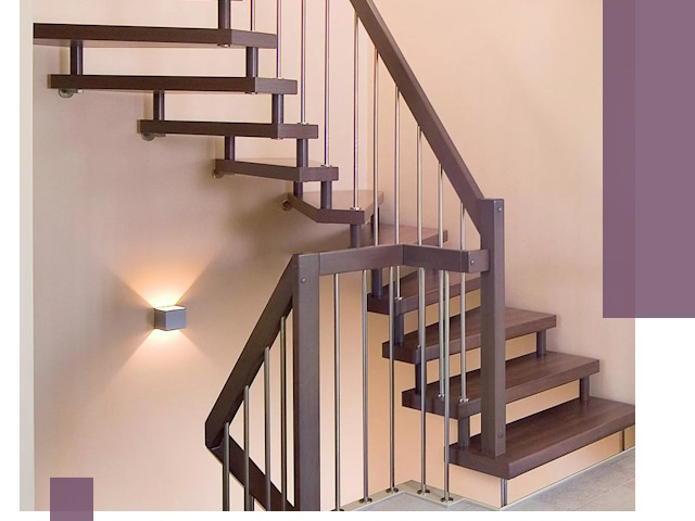 Изготовление лестниц на больцах в Нурлате под ключ