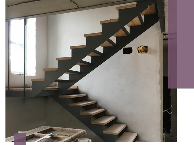 Изготовление лестниц на металлокаркасе в Нурлате от производителя