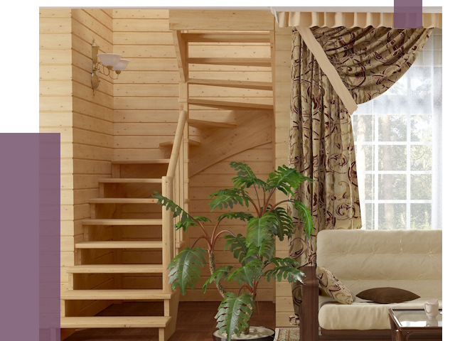 Лестницы для дачи в Нурлате от 77420 руб.  | ПРОЛЁТ-Нрт