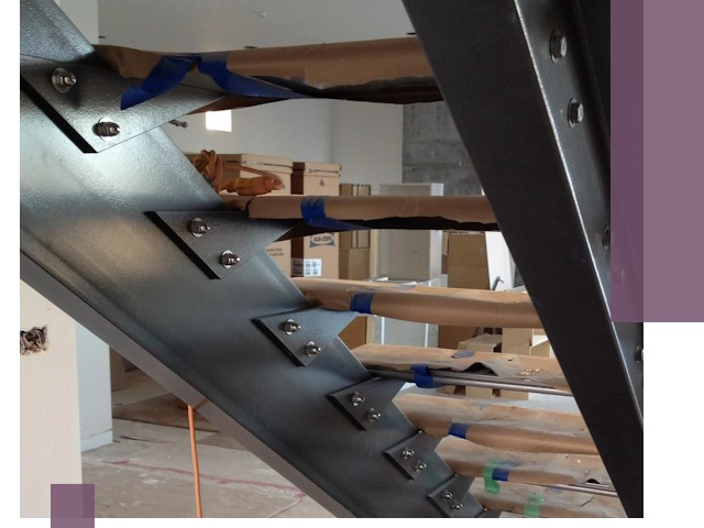 Усиление лестничных конструкций и усиление опор в Нурлате