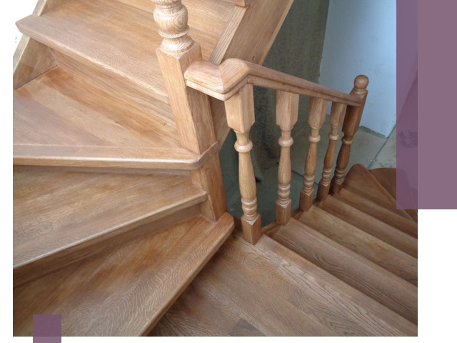 Дубовые лестницы под ключ в Нурлате: изготовление и монтаж