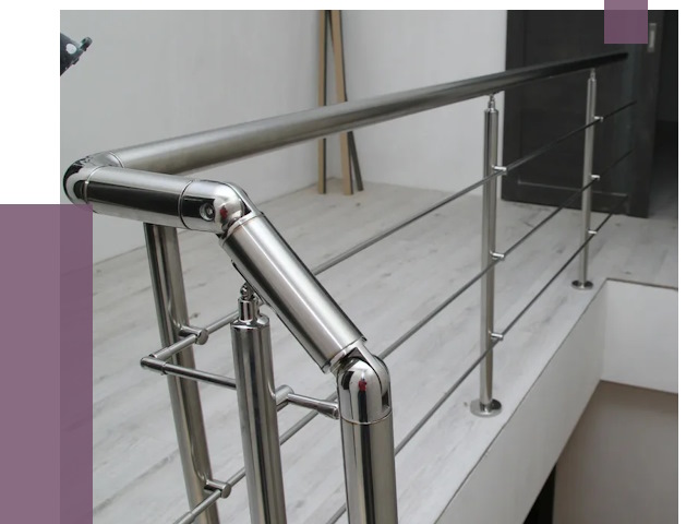Перила из нержавеющей стали в Нурлате от 9176 руб. под ключ | ПРОЛЁТ-Нрт