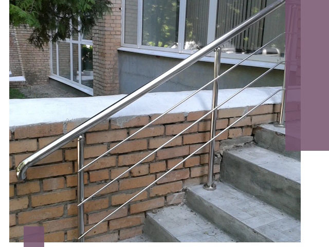 Перила из нержавеющей стали высокого качества в Нурлате