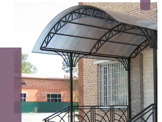 Металлические навесы и козырьки в Нурлате от 13034 руб.