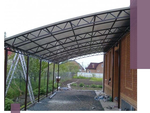 Профессиональный монтаж навесов под ключ в Нурлате