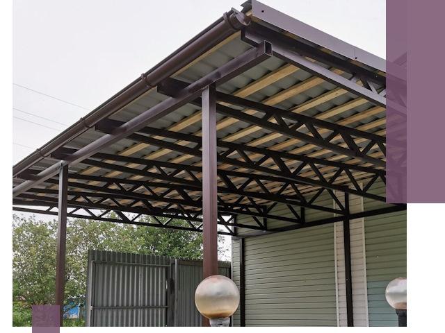 Навесы под ключ в Нурлате: изготовление, монтаж и гарантия