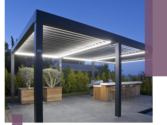 Навесы отдельно стоящие под ключ в Нурлате из металла и поликарбоната