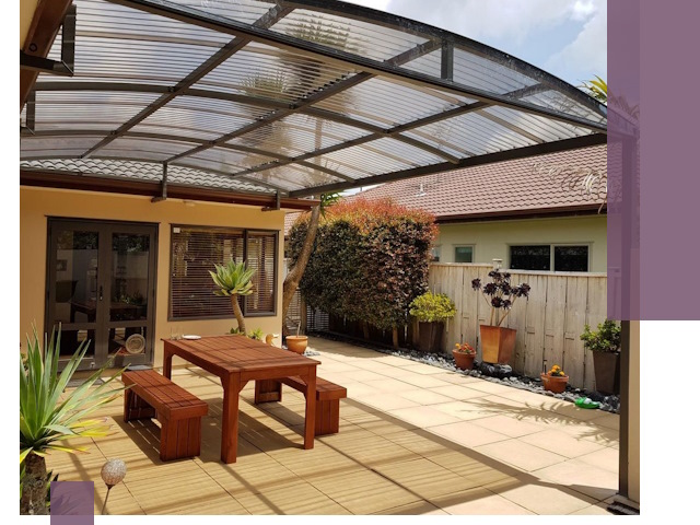 Навесы во двор под ключ в Нурлате — изготовление и монтаж