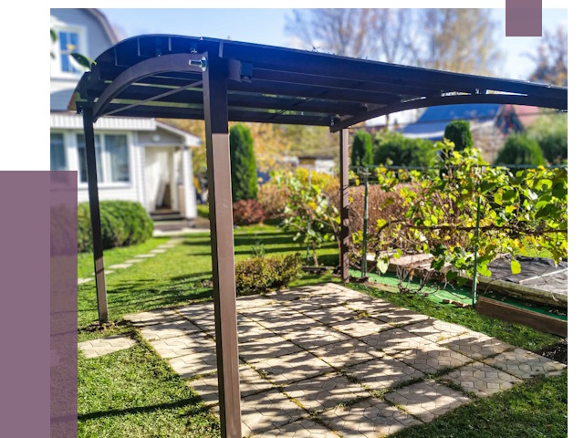 Навесы для дачи в Нурлате от 12982 руб. под ключ — ПРОЛЁТ-Нрт