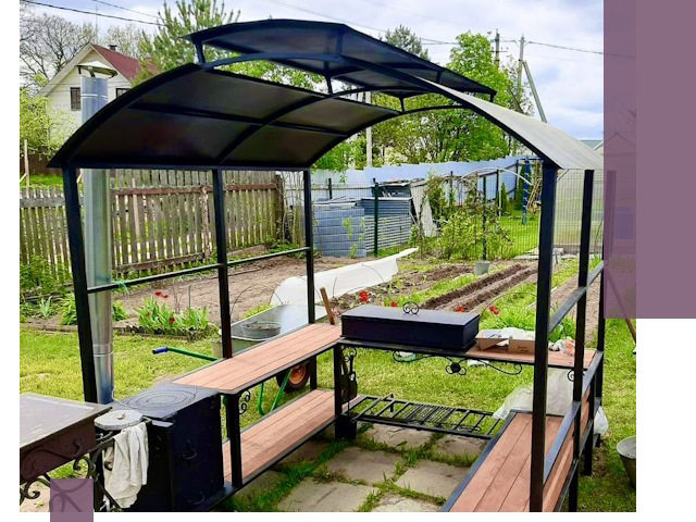 Навесы для барбекю в Нурлате: изготовление, монтаж и демонтаж