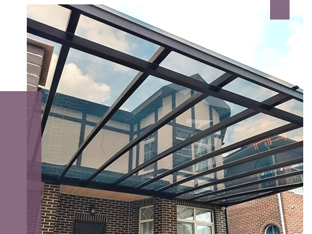 Навесы из поликарбоната в Нурлате от 8780 руб. под ключ — ПРОЛЁТ-Нрт