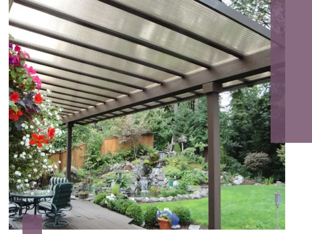 Навесы из поликарбоната под ключ в Нурлате быстро и надёжно