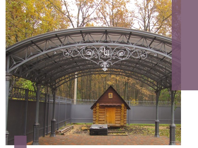 Кованые навесы премиум-класса под заказ в Нурлате