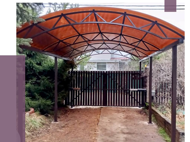 Арочные навесы в Нурлате от 12982 руб. — изготовление и монтаж | ПРОЛЁТ-Нрт