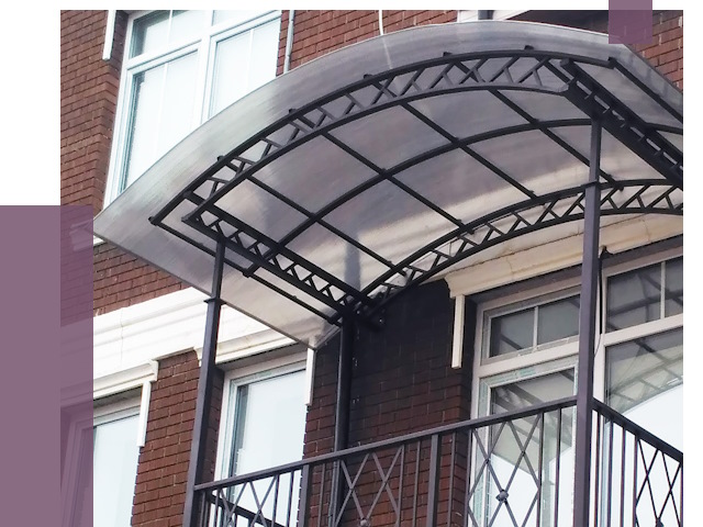 Козырьки над балконом в Нурлате от 8811 руб.  | ПРОЛЁТ-Нрт