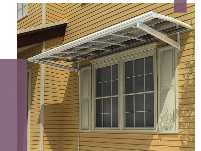 Козырьки над окнами в Нурлате от 7768 руб. — монтаж, покупки | ПРОЛЁТ-Нрт