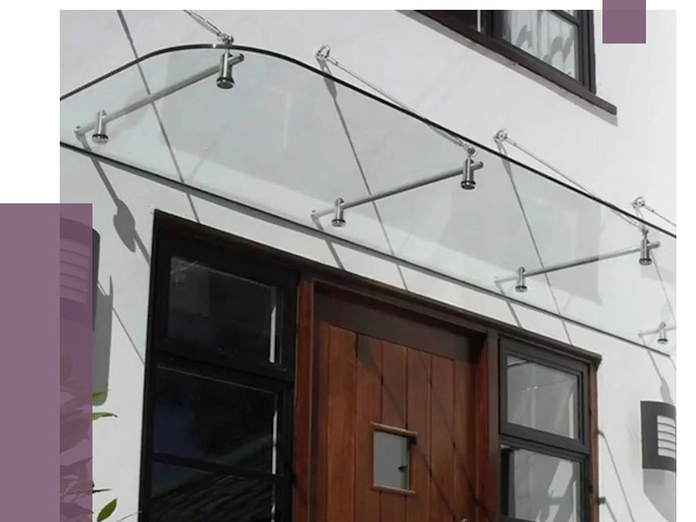 Стеклянные козырьки в Нурлате от 19290 руб. | ПРОЛЁТ-Нрт