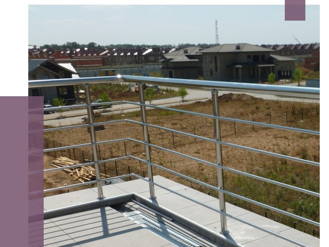 Парапеты из нержавеющей стали в Нурлате от 8133 руб. за м² | ПРОЛЁТ-Нрт