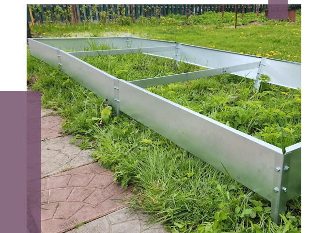 Металлические бордюры для грядок в Нурлате от 1825 руб. 