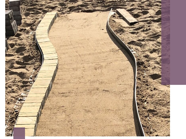 Металлические бордюры для тротуаров в Нурлате — прочные и долговечные